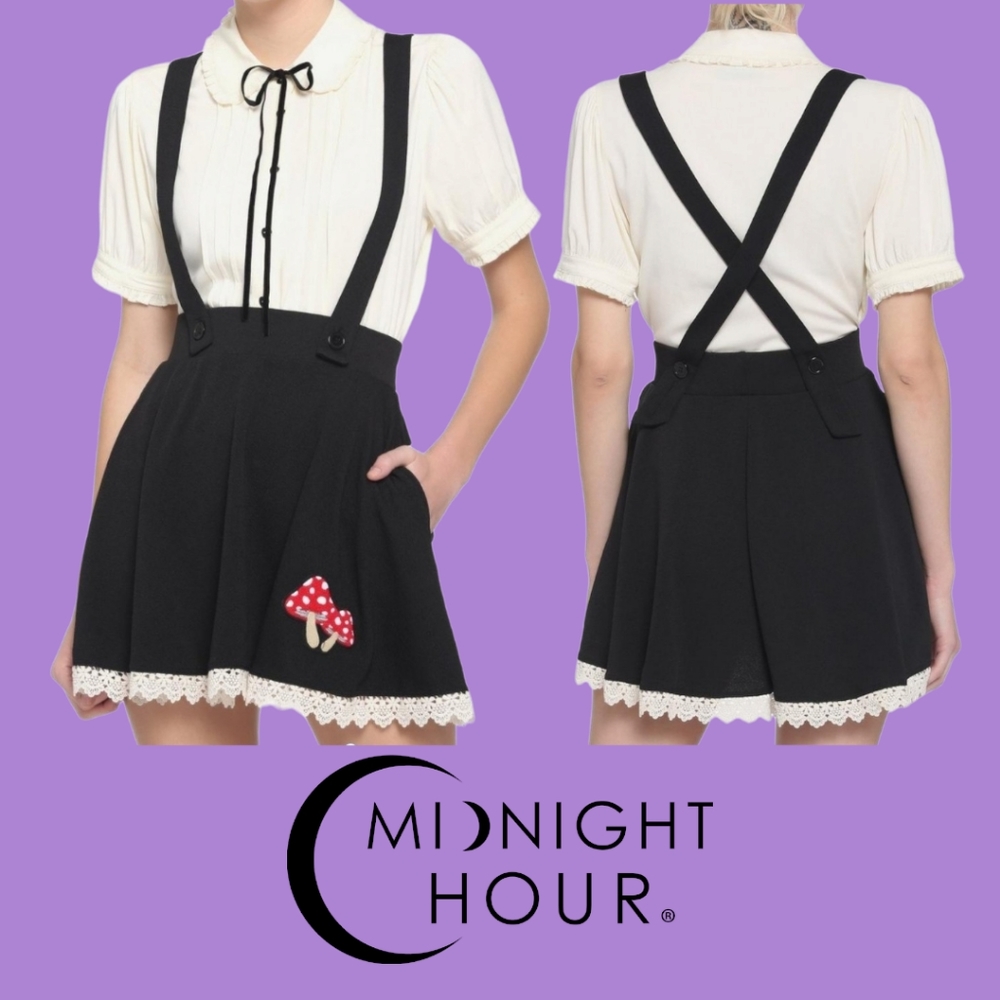 Midnight Hour: Mushroom Patch Suspender Skirt